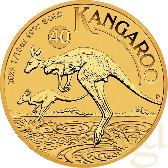 1/10 Unze Goldmünze Australien Känguru 2026