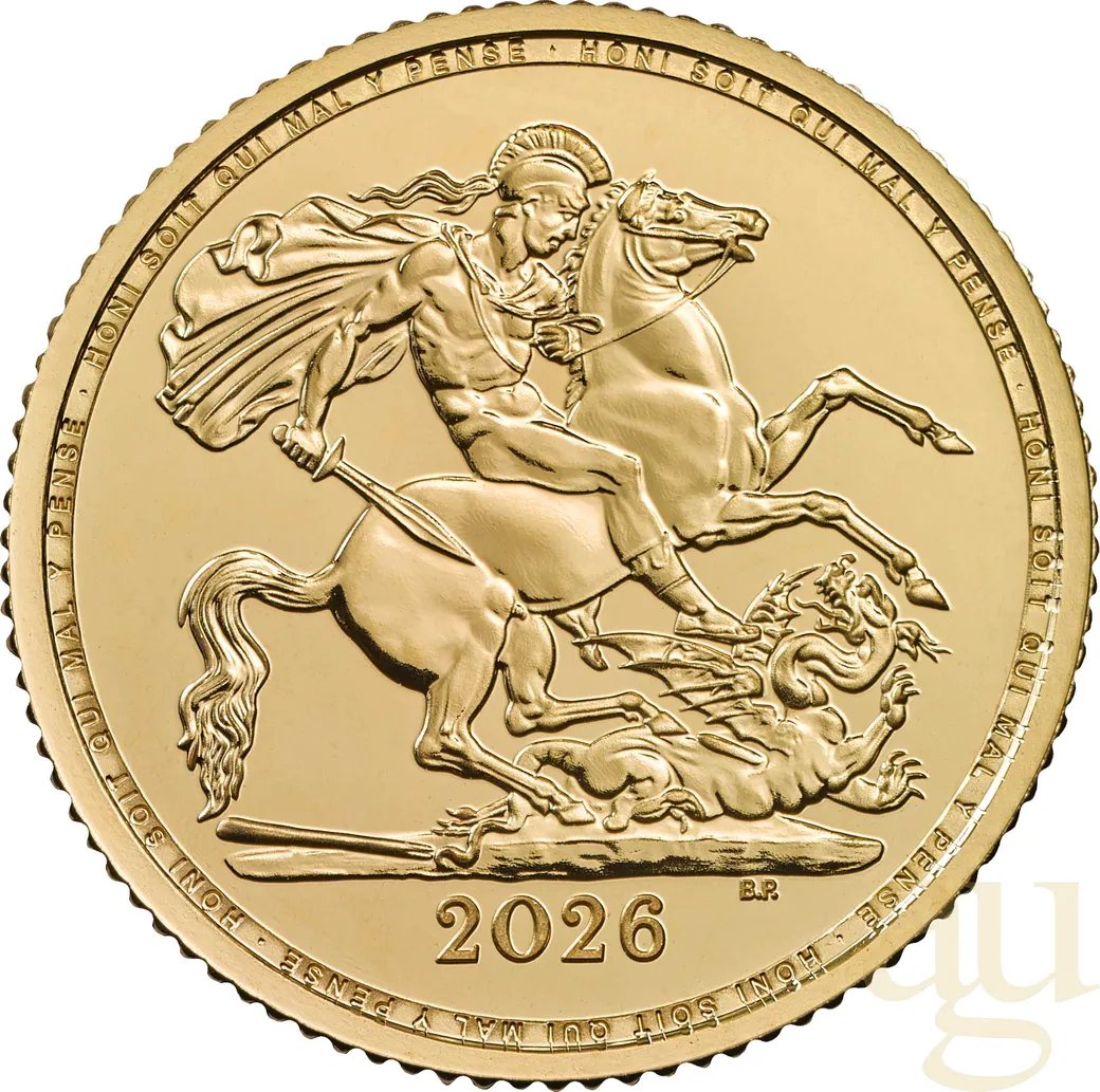 1/2 Pfund Goldmünze Sovereign King Charles 2026