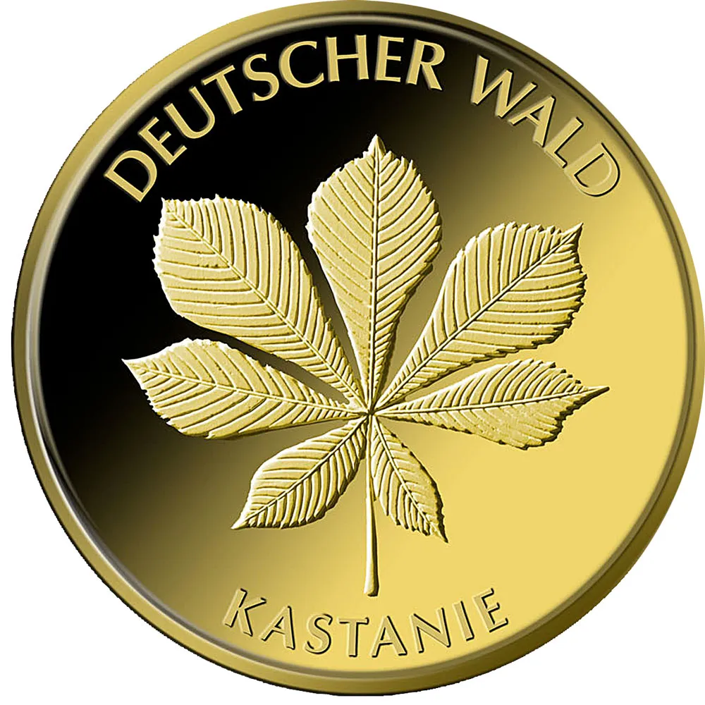 20 Euro Goldmünze Deutscher Wald - Kastanie 2014 (A)