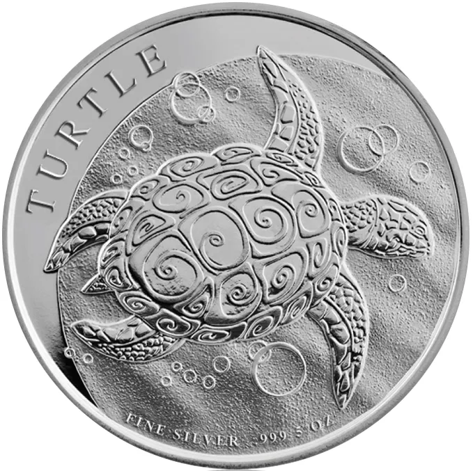 5 Unzen Silbermünze Niue Taku Schildkröte 2014