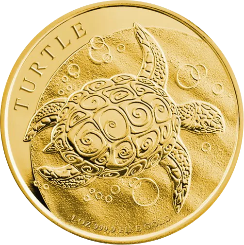 1 Unze Goldmünze Niue Schildkröte 2014