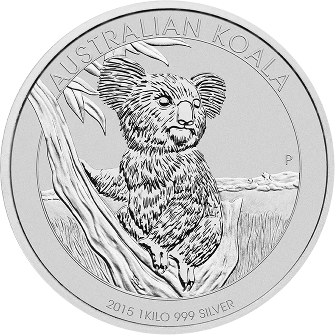 1 Kilogramm Silbermünze Australien Koala 2015