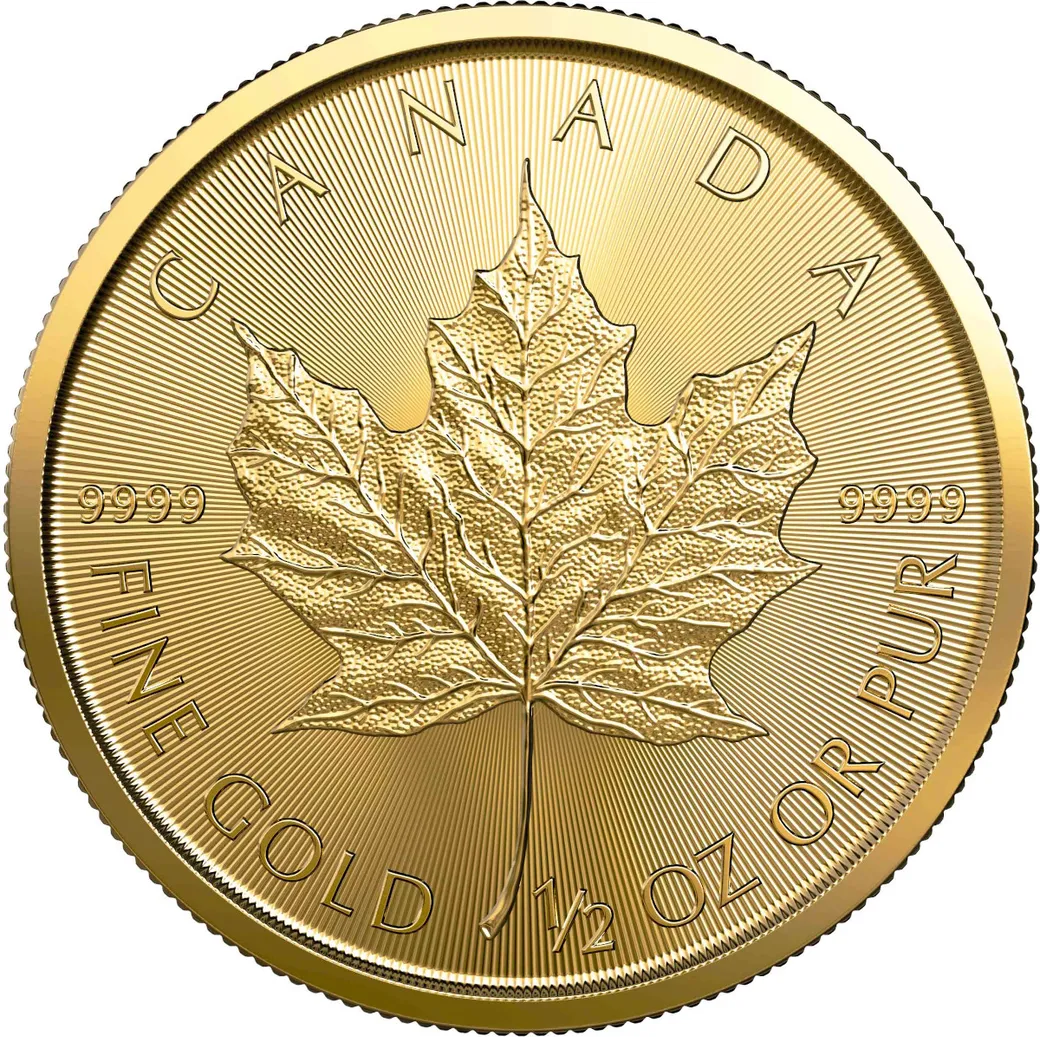 1/2 Unze Goldmünze Maple Leaf 2022