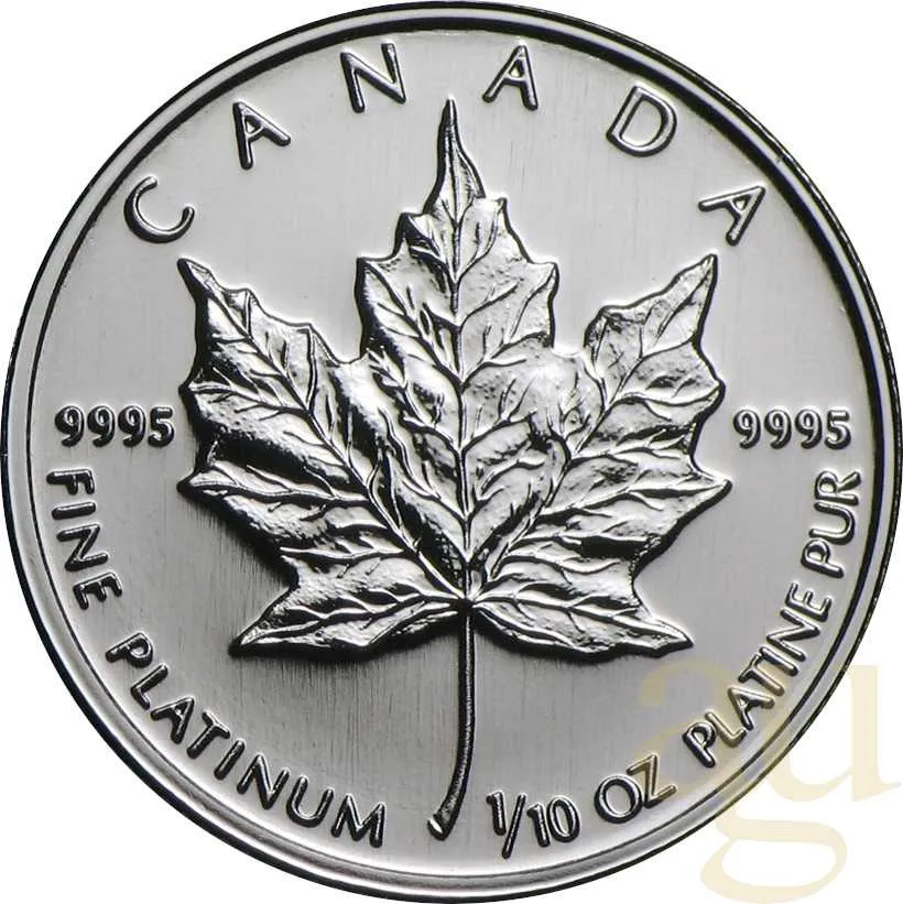 1/10 Unze Platinmünze  Maple Leaf