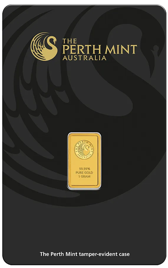 1 Gramm Goldbarren Perth Mint - Känguru