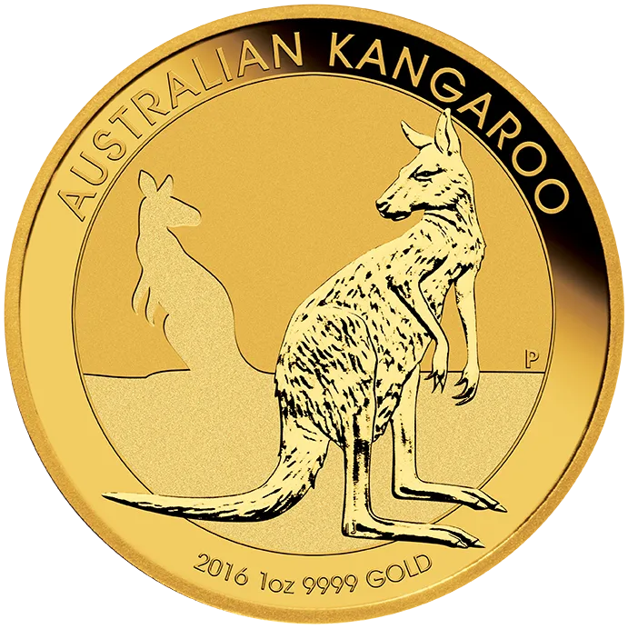 1 Unze Goldmünze Australien Känguru 2016