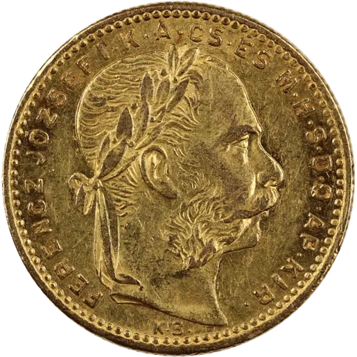 20 Fr. 8 Forint Goldmünze Österreich-Ungarn