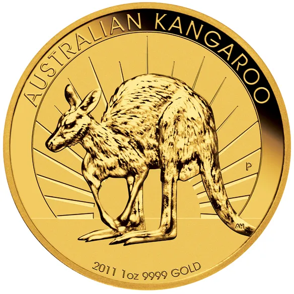 1 Unze Goldmünze Australien Känguru 2011