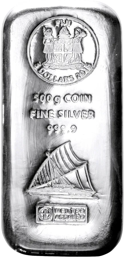 500 Gramm Silber Argor Heraeus Fiji Münzbarren