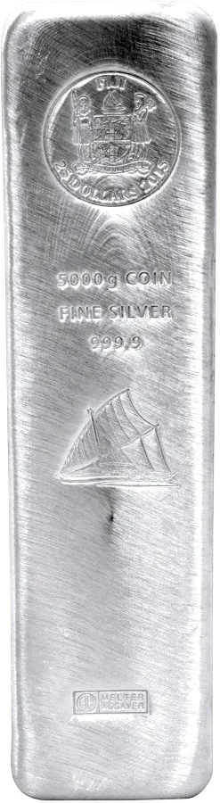 5 Kilogramm Silber Argor Heraeus Fiji Münzbarren