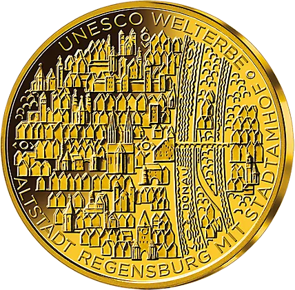 1/2 Unze Goldmünze - 100 Euro Regensburg 2016 (F)