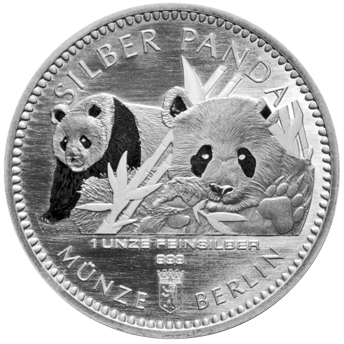 1 Unze Silber Panda 2016 Münze Berlin Round