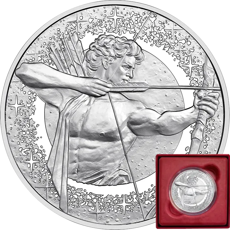 20 Euro Silbermünze Österreich Sternzeichen - Schütze 2026 - polierte Platte