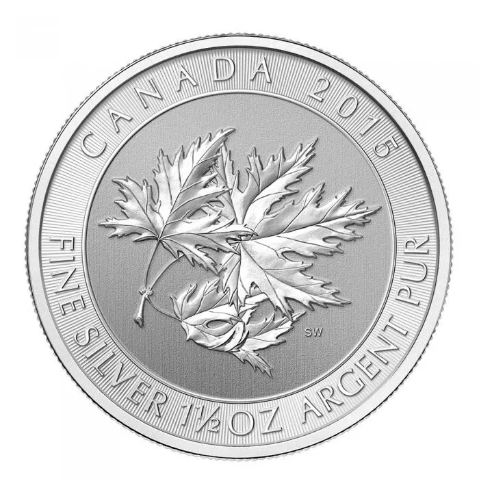 1.5 Unzen Silbermünze Multi-Maple Leaf 2016