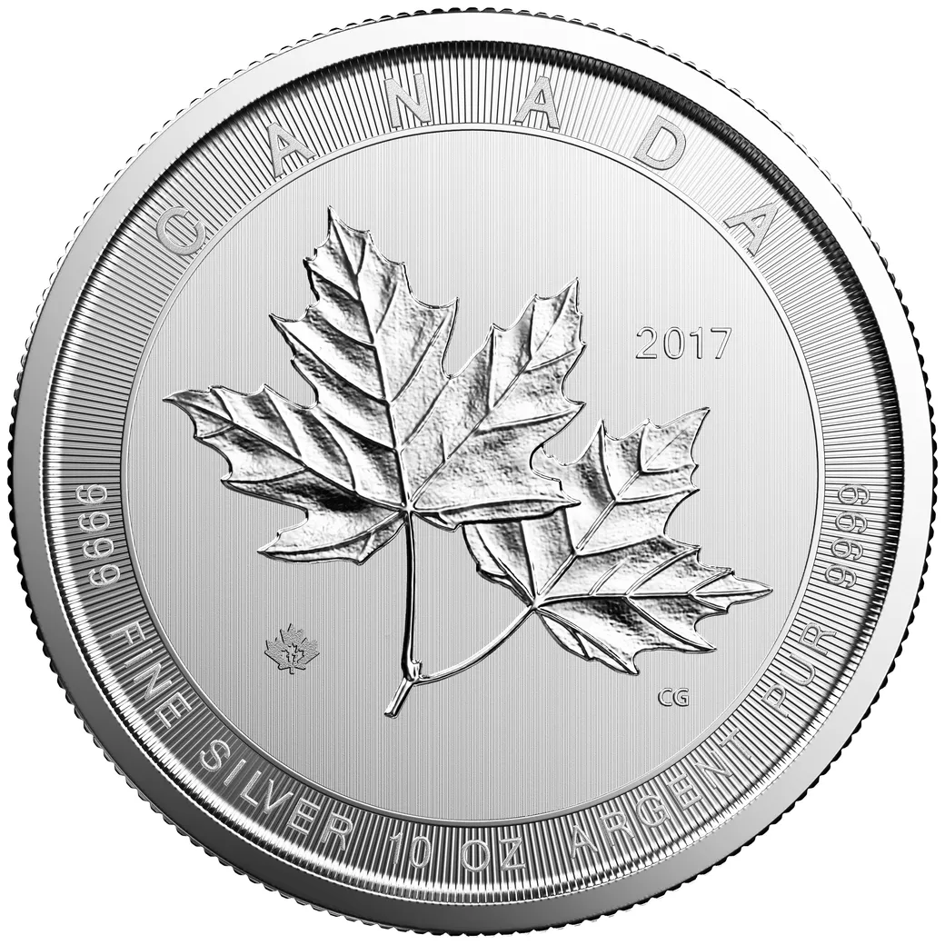 10 Unzen Silbermünze Kanada Magnificent Maple Leaf 2017