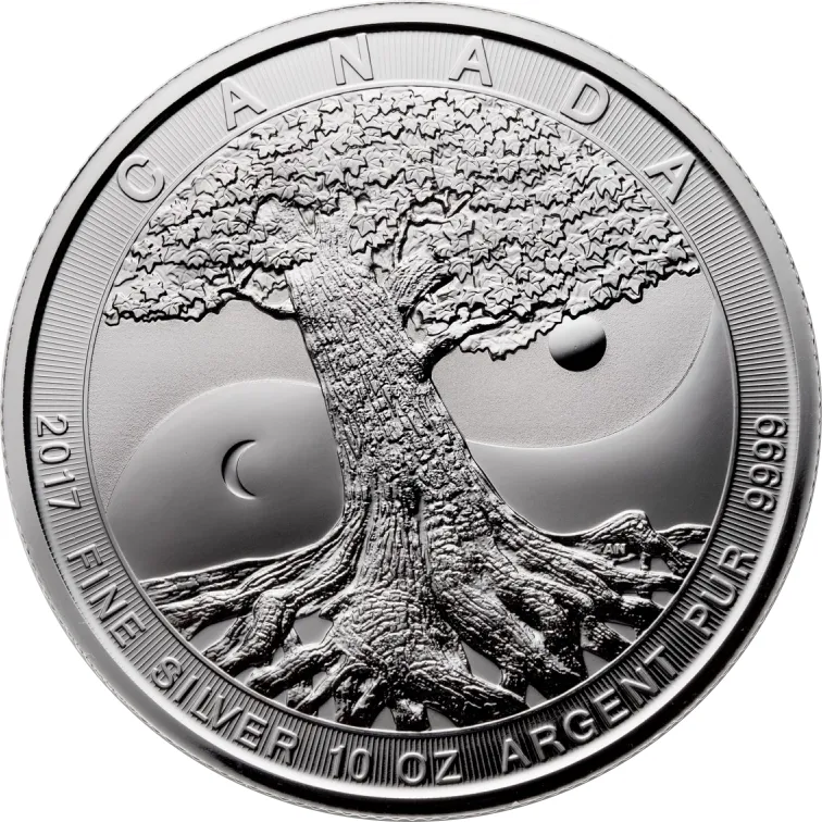 10 Unzen Silbermünze Kanada Tree of Life 2017
