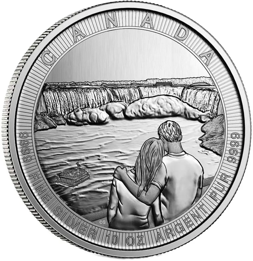 10 Unzen Silbermünze Kanada Niagara Falls 2017