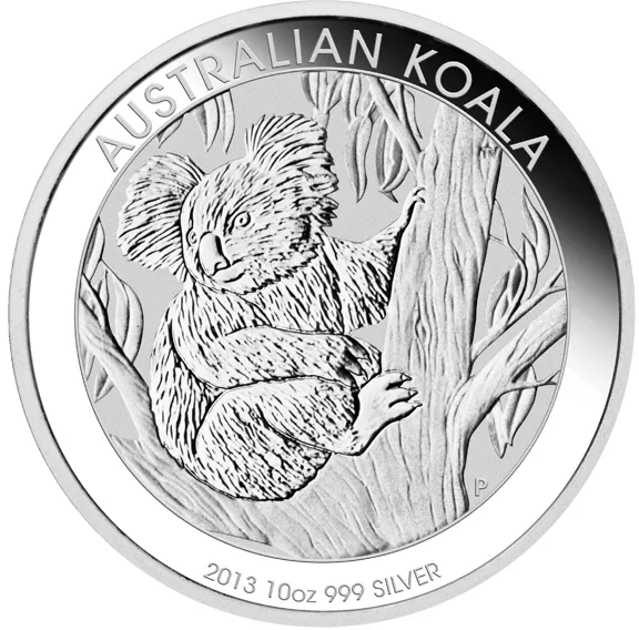 10 Unzen Silbermünze Australien Koala 2013