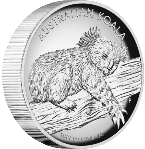 1 Unze Silbermünze Australien Koala 2012 High Relief