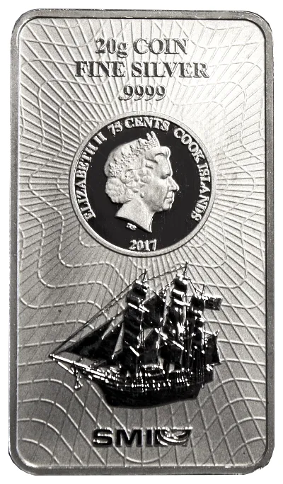 20 Gramm Silber Cook Islands Münzbarren
