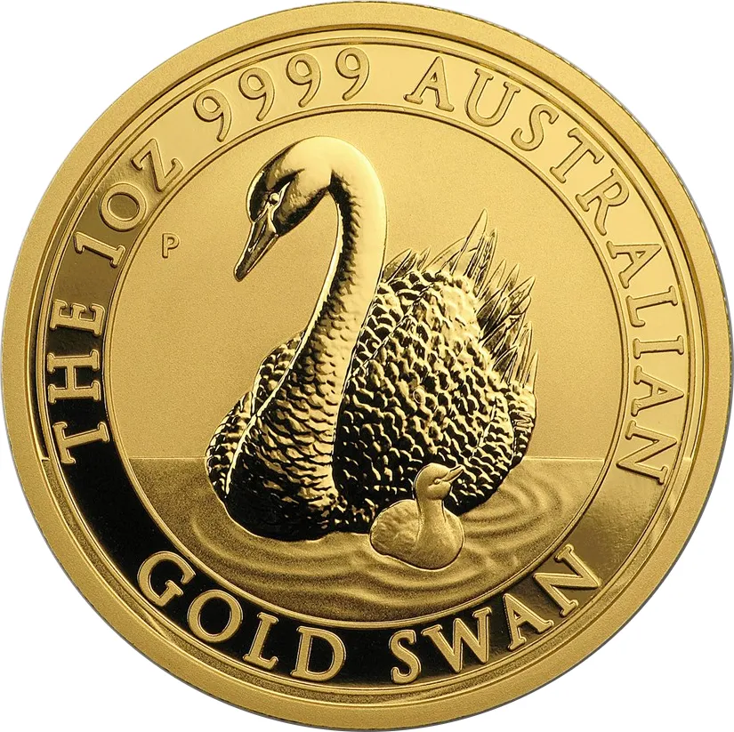 1 Unze Goldmünze Australien Schwan 2018