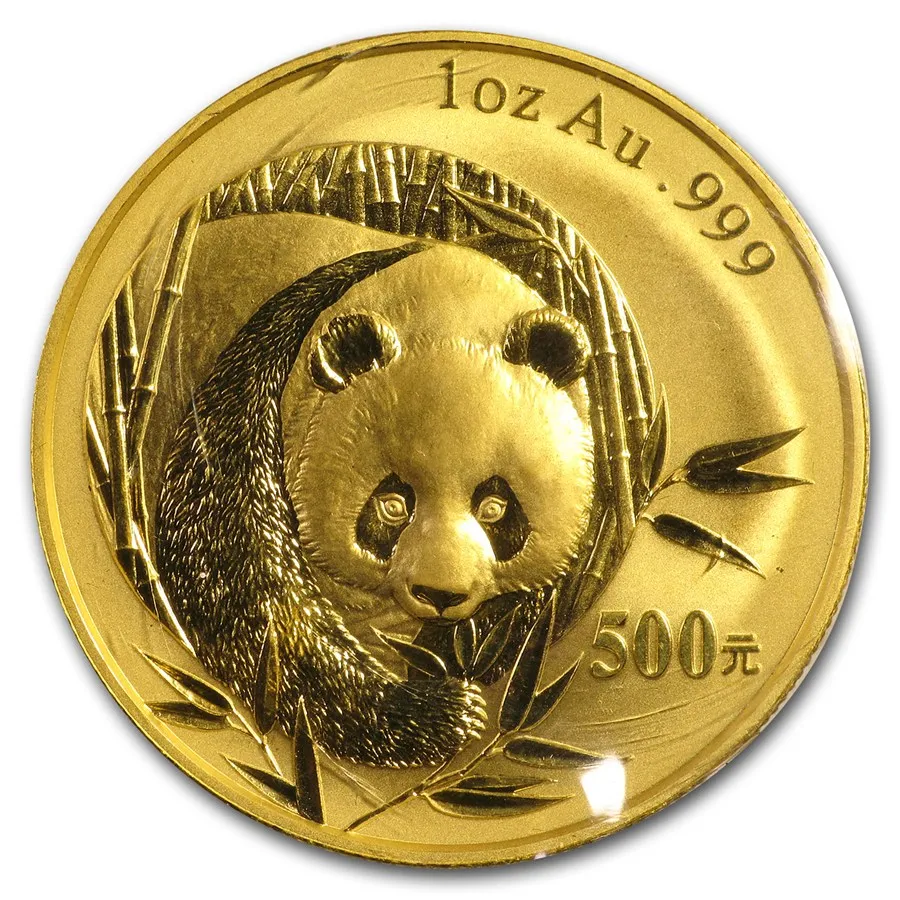 1/10 Unze Goldmünze China Panda 2003