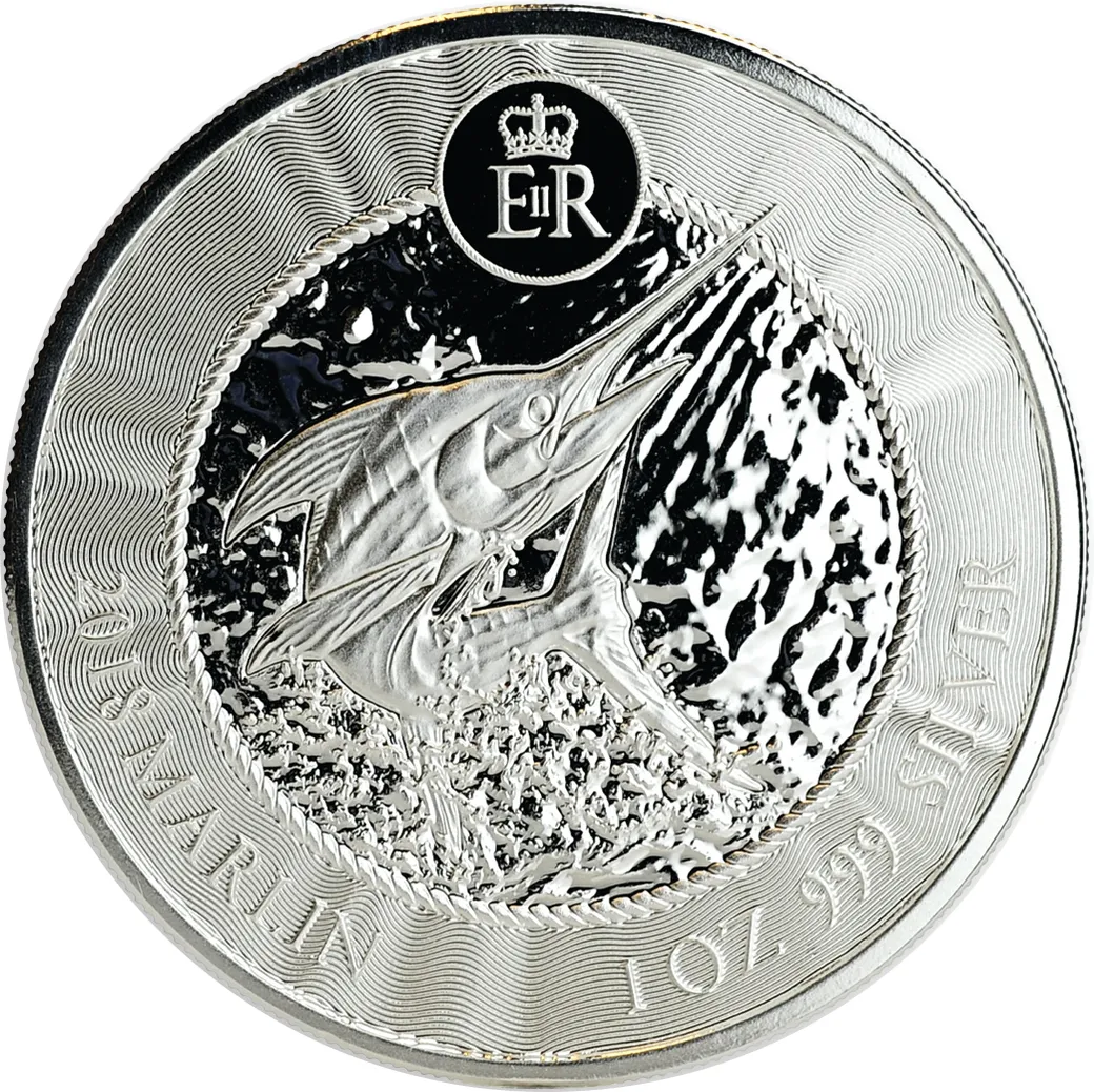 1 Unze Silbermünze Cayman Islands Marlin Speerfisch 2018