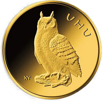 20 Euro Goldmünze Heimische Vögel - Uhu 2018 (D)