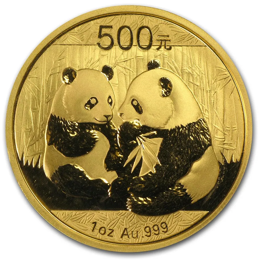 3 Gramm Goldmünze China Panda verschiedene Prägejahre