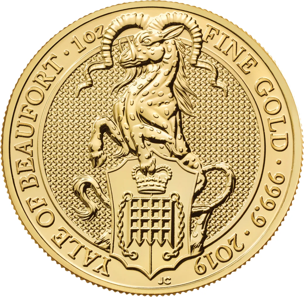 1 Unze Goldmünze Queens Beasts Yale 2019
