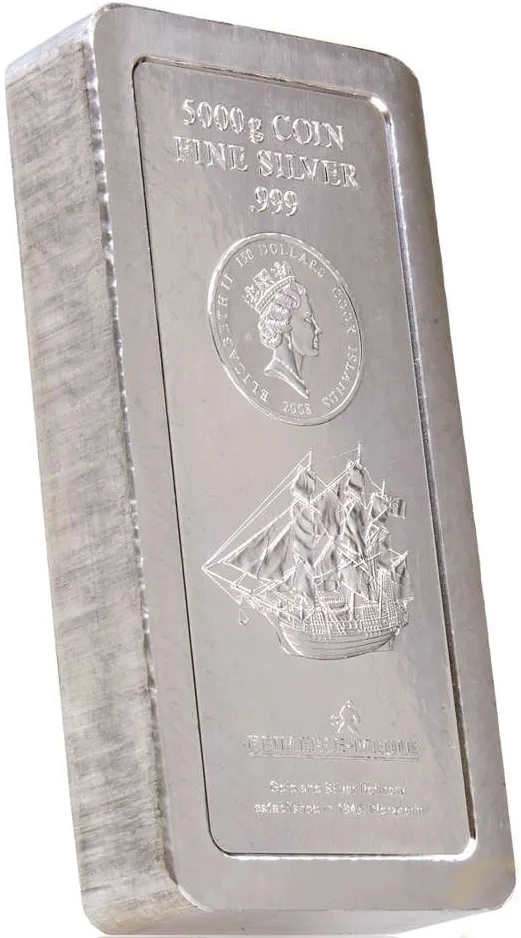 5 Kilogramm Silber Cook Islands Münzbarren