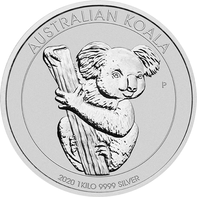 1 Kilogramm Silbermünze Australien Koala 2020