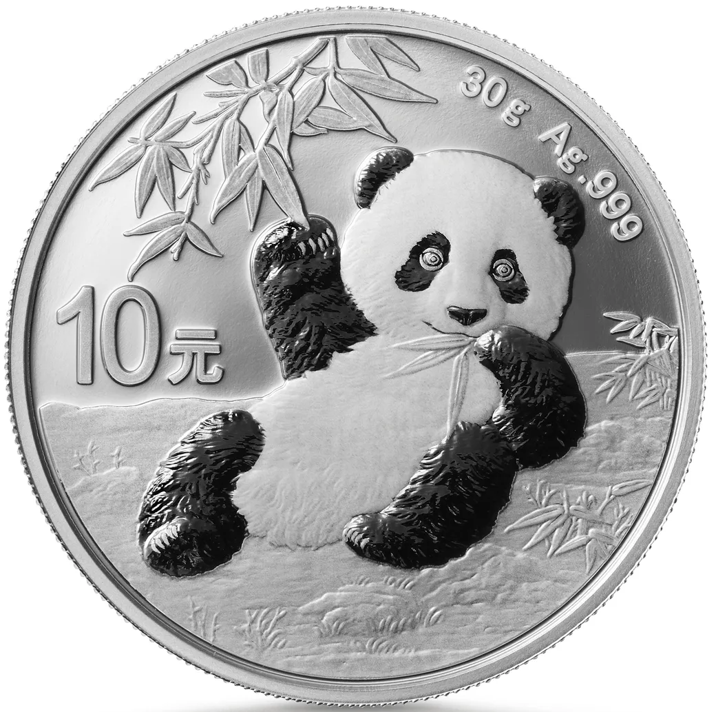 30 Gramm Silbermünze China Panda 2020