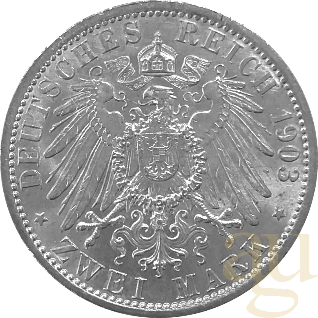 2 Mark Silbermünze Kaiserreich verschiedene