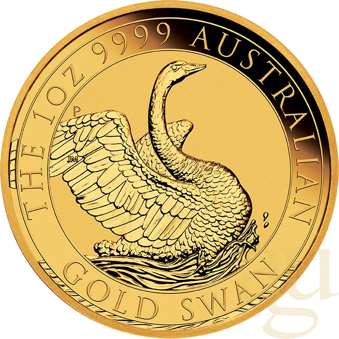 1 Unze Goldmünze Australien Schwan 2020