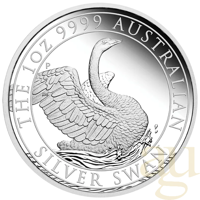 1 Unze Silbermünze Australien Schwan 2020 - polierte Platte