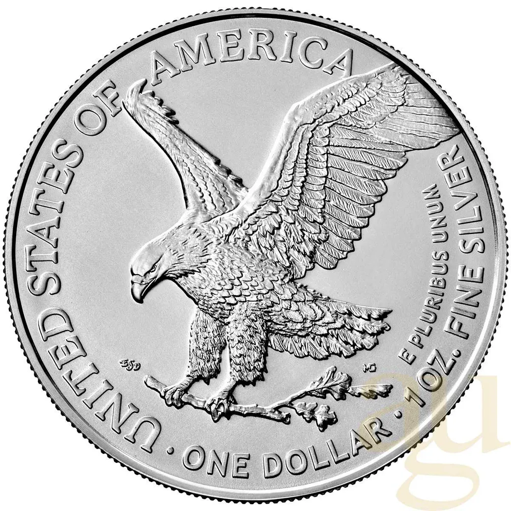 1 Unze Silbermünze American Eagle 2021 - neues Design Type 2