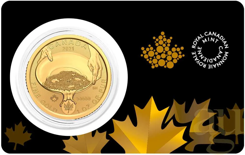 1 Unze Goldmünze Klondike Gold Rush - Panning for Gold 2021
