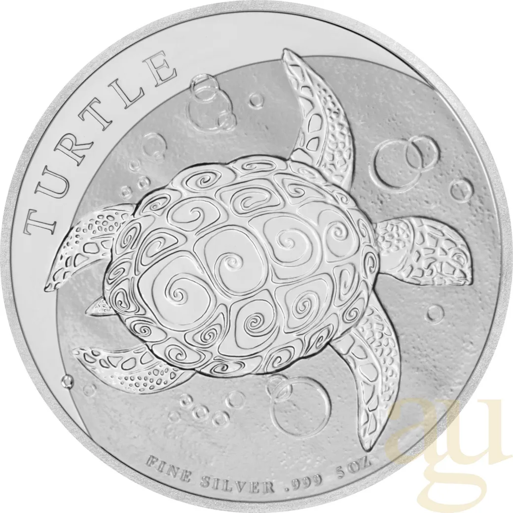 5 Unzen Silbermünze Niue Taku Schildkröte 2021
