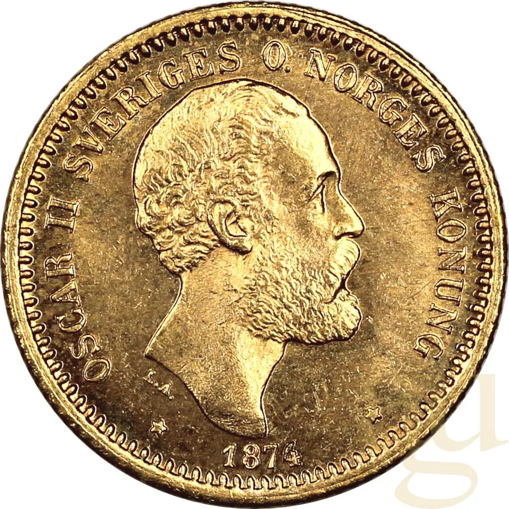 5 Kronen Goldmünze Schweden Oscar II.