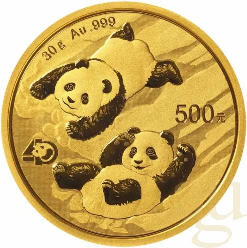 30 Gramm Goldmünze China Panda 2022