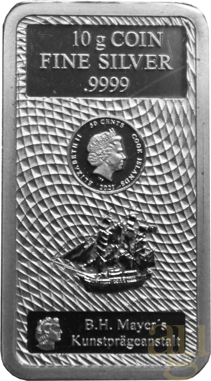 10 Gramm Silber Cook Islands Münzbarren