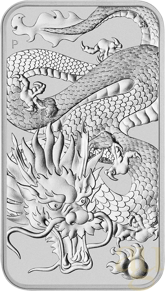 1 Unze Silbermünze Perth Mint Rectangular Dragon 2022