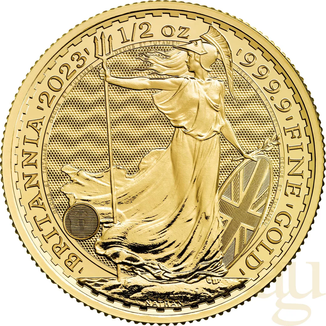 1/2 Unze Goldmünze Britannia 2023 - Queen Elisabeth