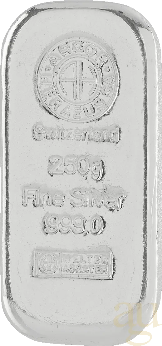 250 Gramm Silberbarren Argor Heraeus