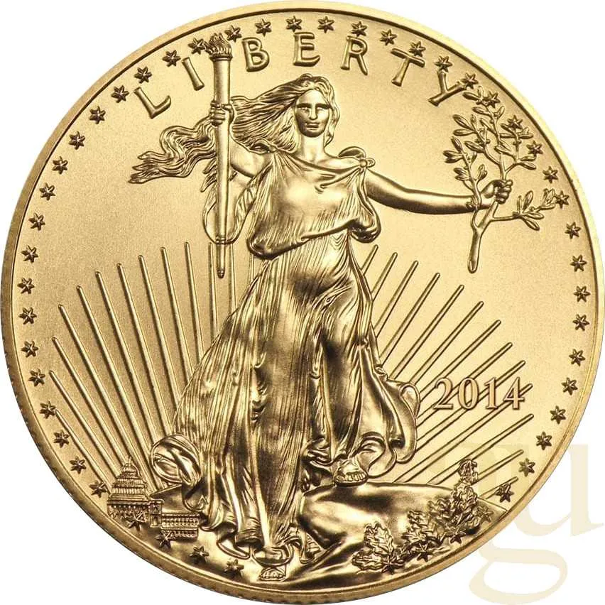 1 Unze Goldmünze American Eagle 2015