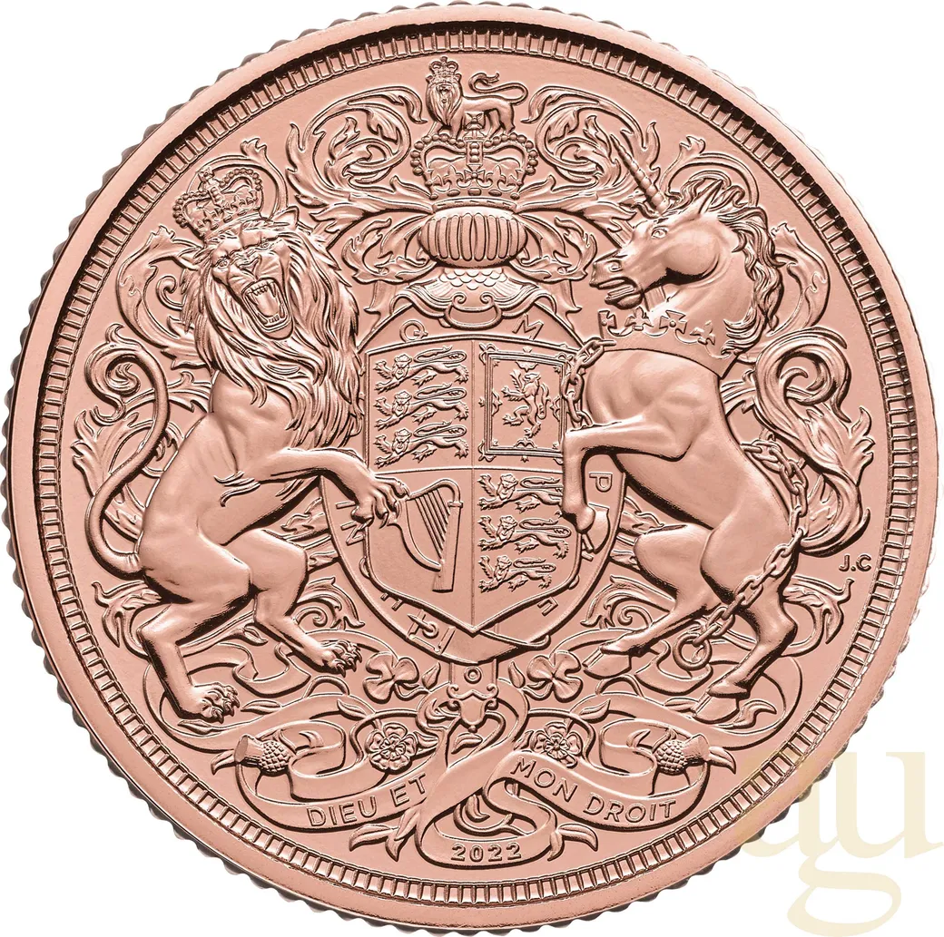 1 Pfund Goldmünze Memorial Sovereign King Charles 2022