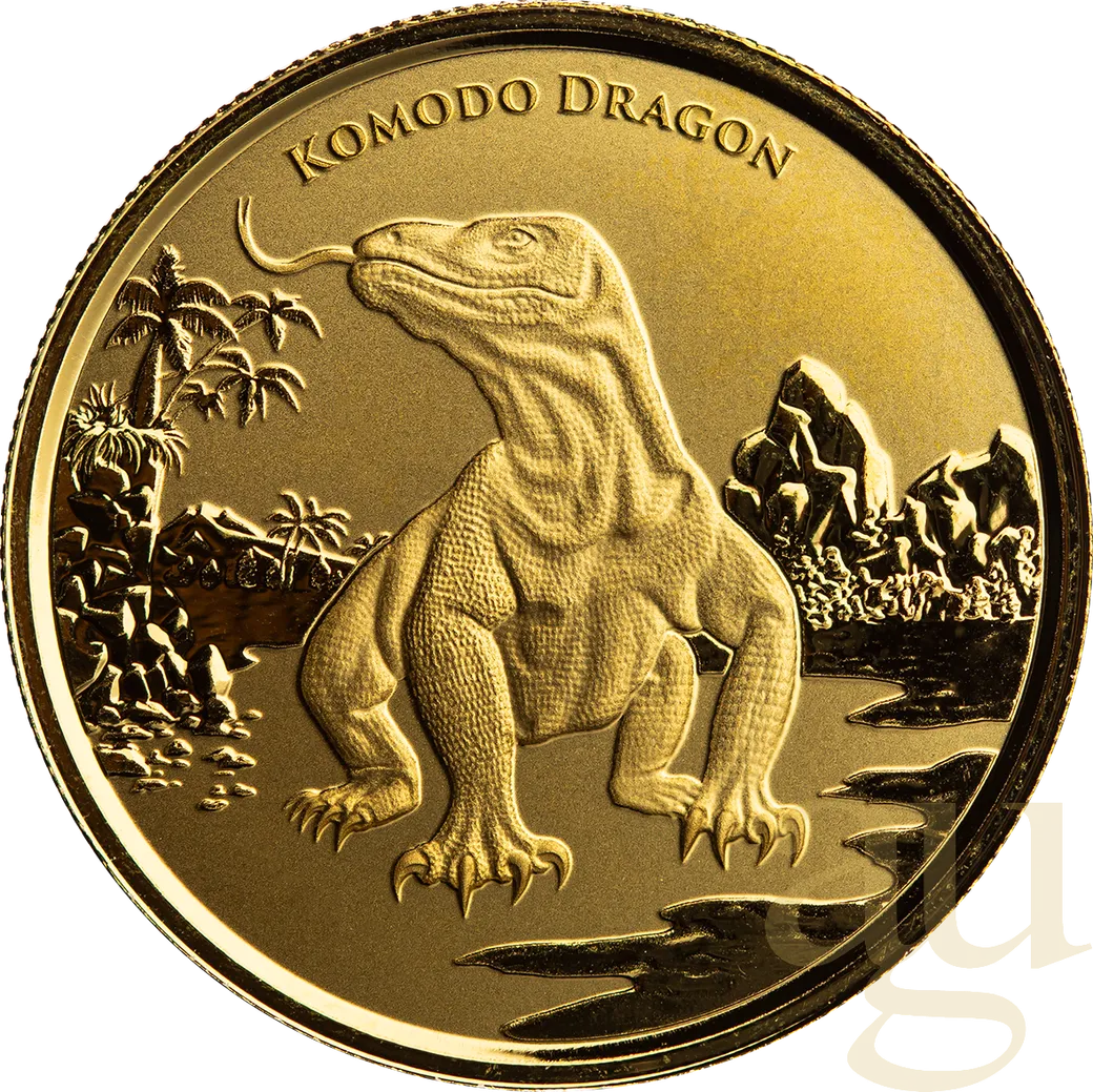 1 Unze Goldmünze Tokelau Komodo Dragon 2022