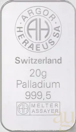 20 Gramm Palladiumbarren