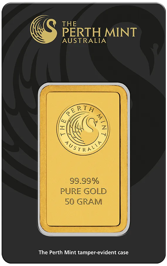50 Gramm Goldbarren Perth Mint - Känguru